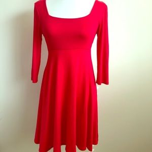Red Soft Jersey Dress